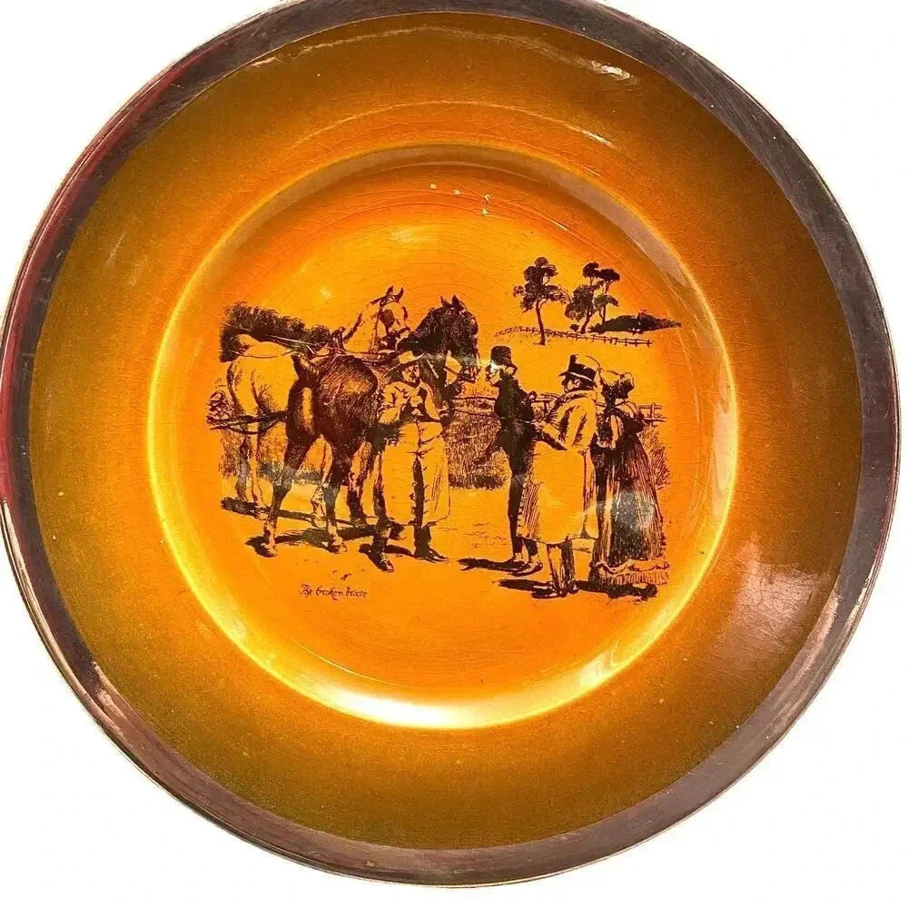 VTG  Ridgeway Coaching Day Cottagecore Home Office Decor 10” Collectable Plate